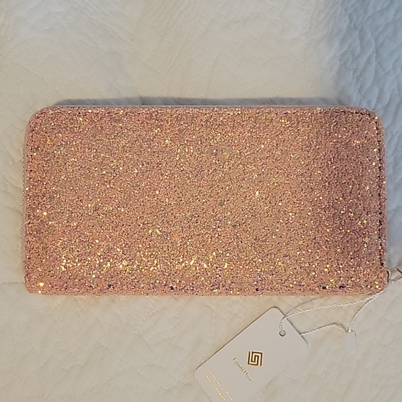 Laimi Duo Handbags - Pink Glitter wallet